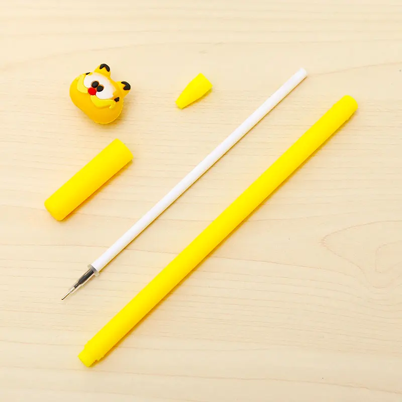 Funny Kawaii Cat Gel Pen Cute Anime Kawai Stationery School Office Store Supplies Kids Cartoon Stationary Black Blue Ink Thing | Канцтовары