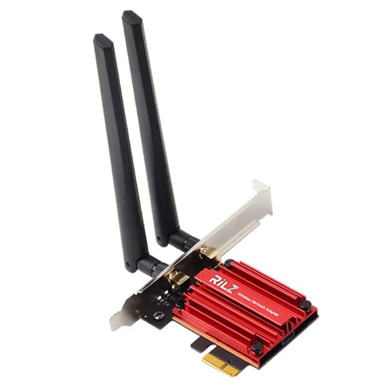 Triple Band Gigabit wireless network card AX210 AX200 8265AC cooling desktop supports6G Bluetooth5.2 | Компьютеры и офис