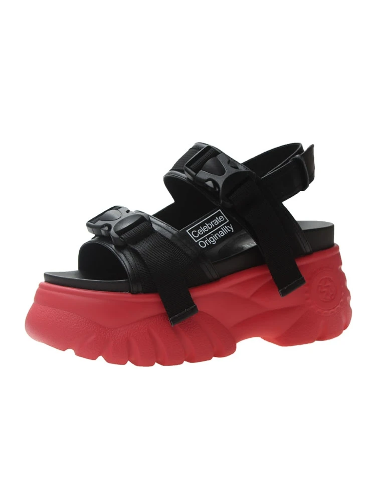 2019 г. Летние модные Водонепроницаемые босоножки на высоком каблуке и платформе с