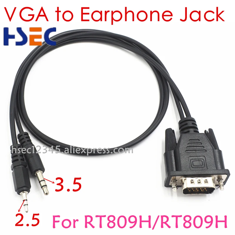 Кабель для наушников VGA разъем 3 5 мм и 2 RT809F RT809H|Интегральные схемы| |