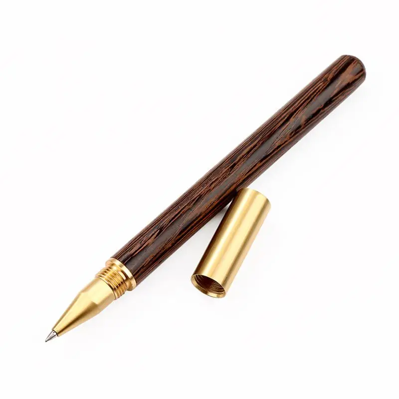 

Vintage Wood Body Ballpoint Pen Ball Pens Brass Ball Roller Pen Metal Cap