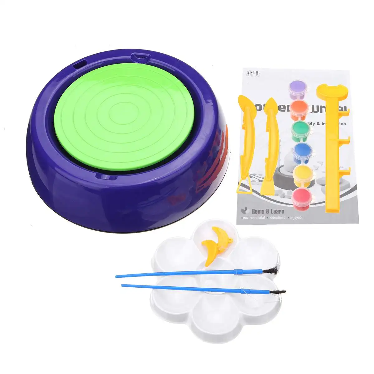 

Mini DIY Handmake Ceramic Pottery Machine Kids Craft Toys For Boys Girls Pottery Wheels Arts & Crafts Child Toy Birthday Gift