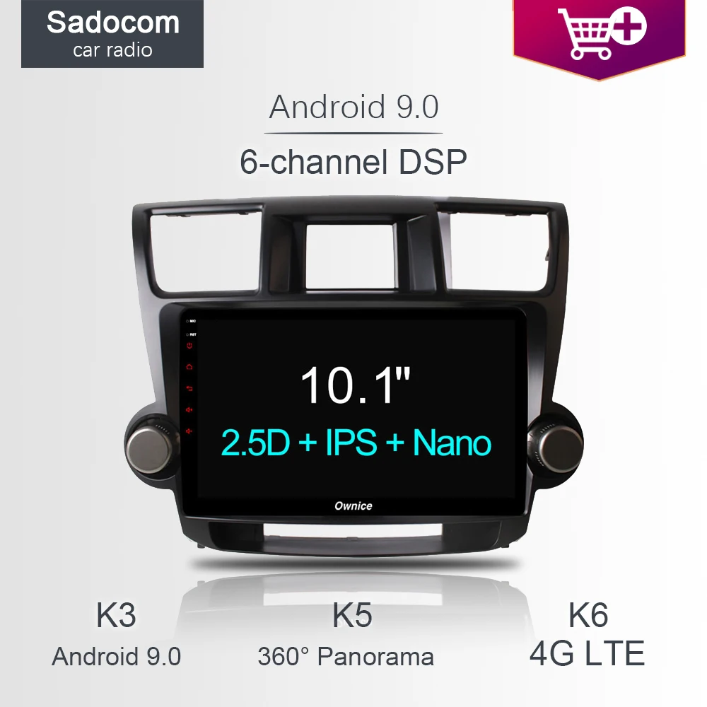 DSP 10 1 &quot64 Гб ПЗУ 4 ОЗУ автомобильный DVD плеер GPS Автомагнитола DVR 4G LTE Android 8 для Toyota