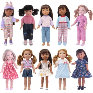 Одежда для куклы 14,5 Дюймов, платья подходят для куклы Wellie Wisher 14,5 Дюймов, подарки для девочек на Рождество и день рождения нашего поколения