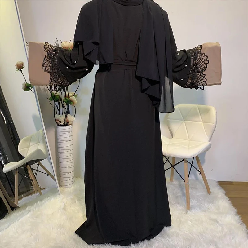 Abayas для женщин Рамадан кимоно новая модная модель кафтан в Дубае кружевной