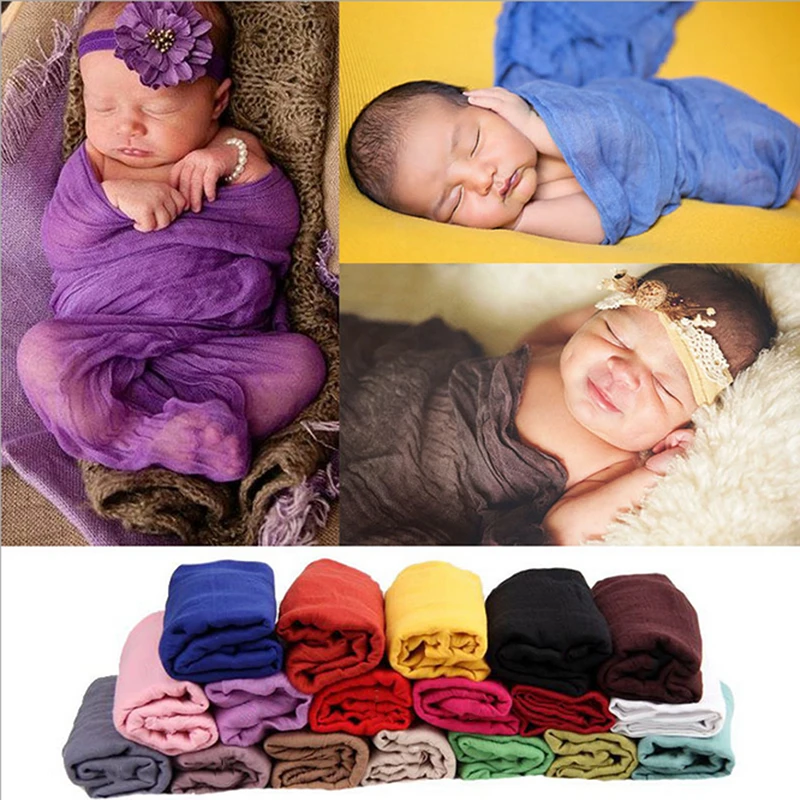 

Newborn Photography Props Infant Costume Outfit 180Cm Long Cotton Soft Photo Wrap Matching Baby Photo Props Fotografia Cx983812