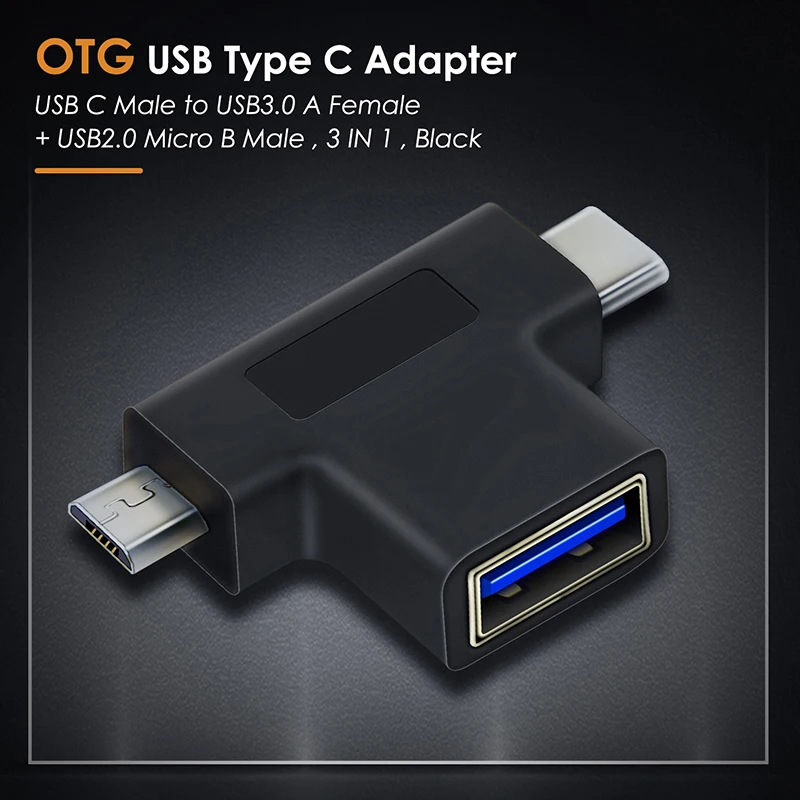 CABLETIME USB C OTG адаптер для USB3.0 F Micro B 2 0 спортивной камеры Xiao mi Huawei Mate Pro сплиттер