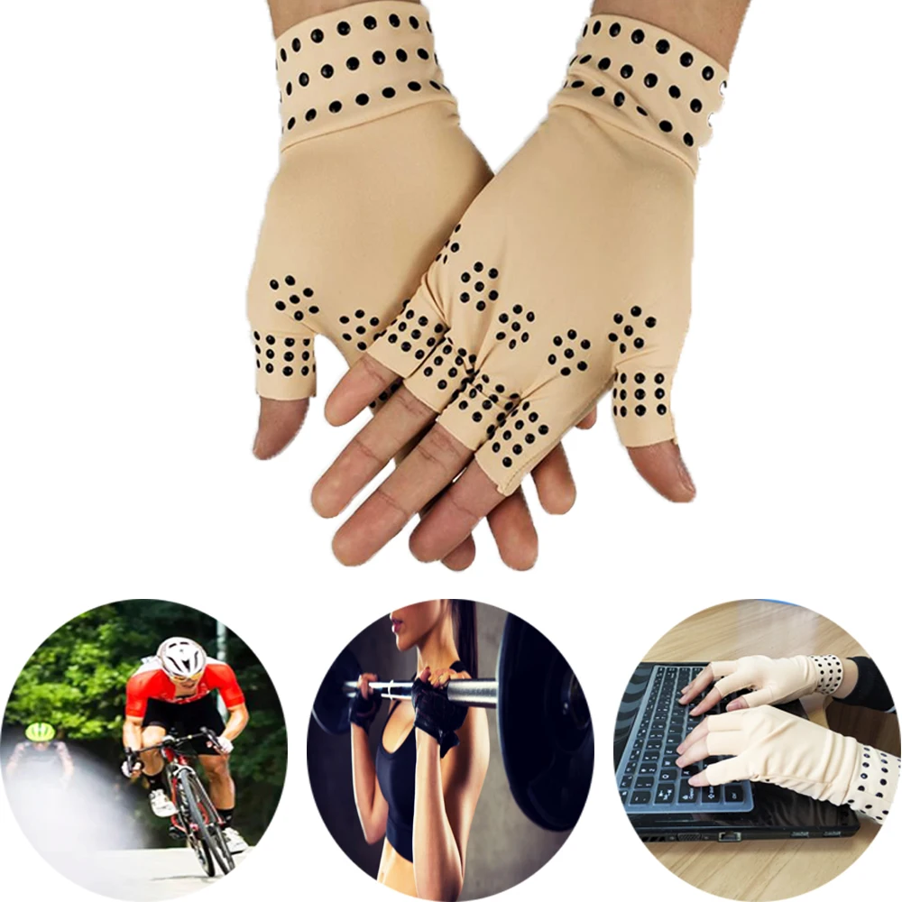

Men Women Arthritic Compression Gloves Wrist Support Office Exercise Hand Brace Wristband Sports Gauntlet Pain Relief Glove