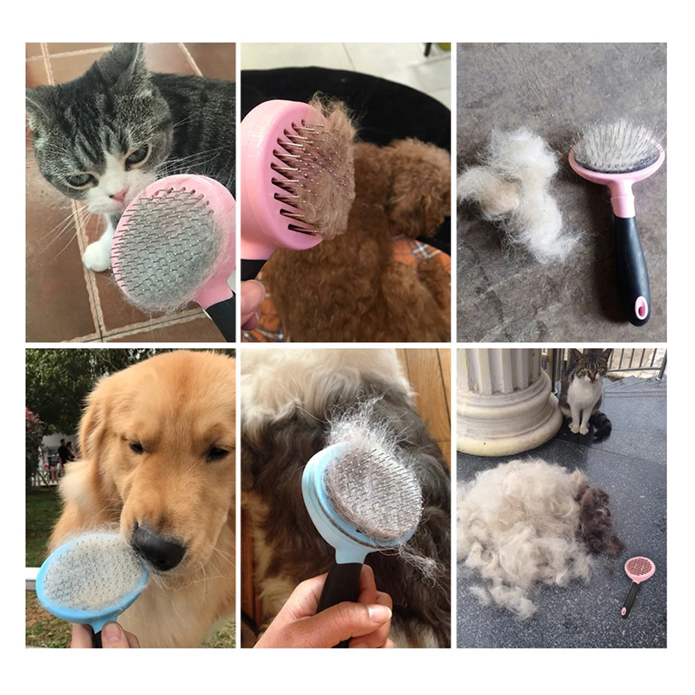 Pet собачья кошачья шерсть триммер для стрижки Расческа Щетка для вычесывания животных для домашних собак кошачья расческа инструменты для ухода