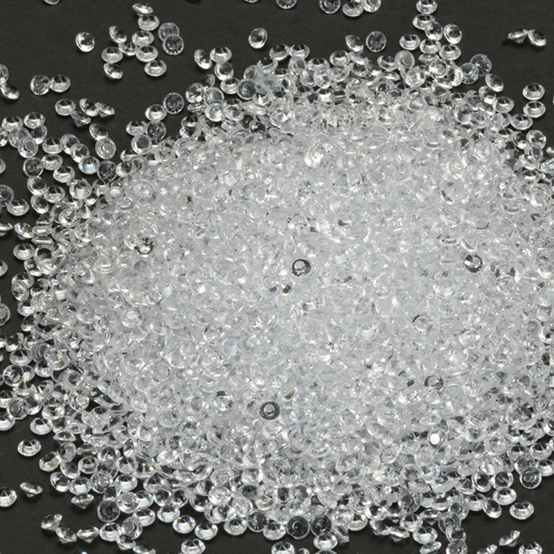 1000 шт Свадебные украшения акриловые кристаллические конфетти Стразы