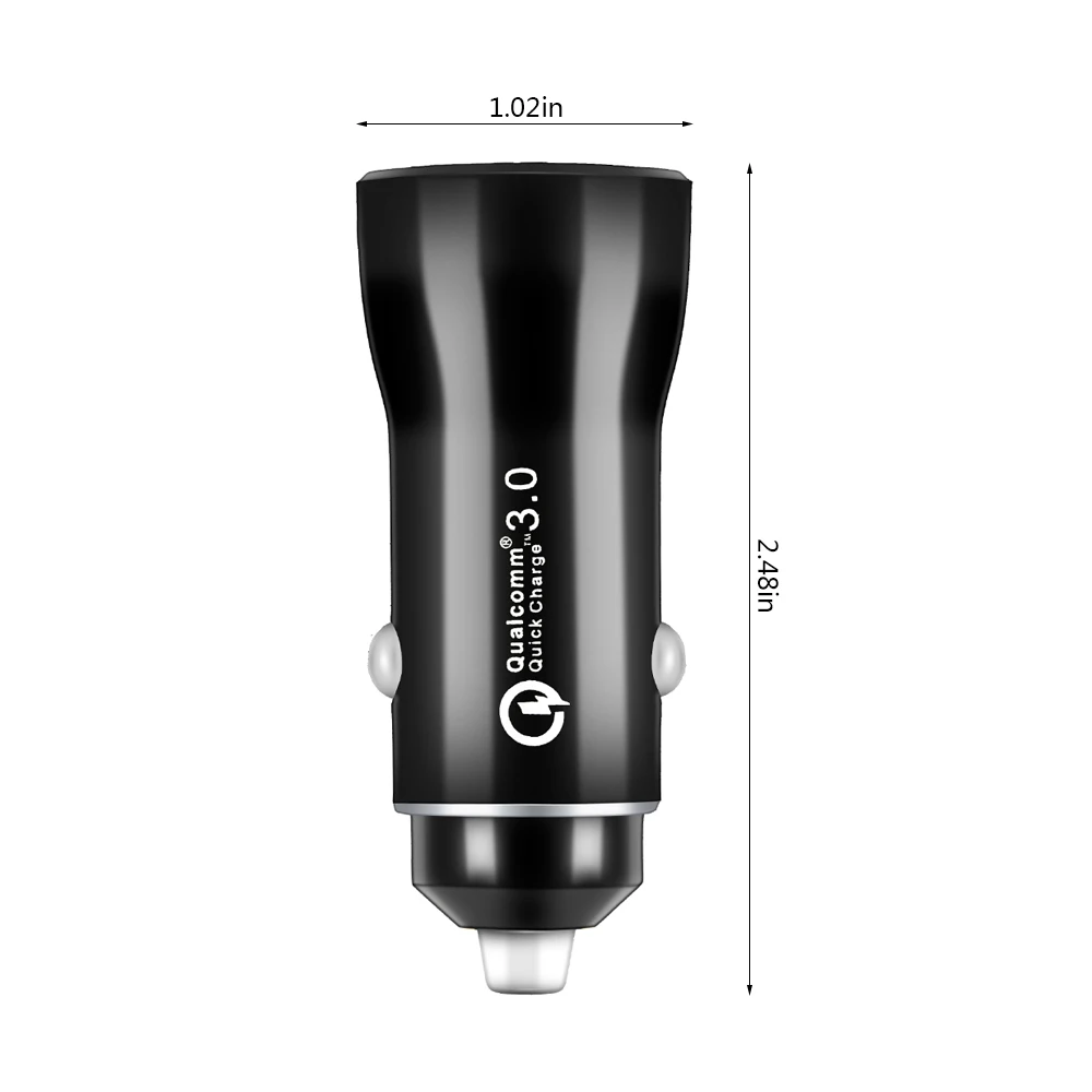 2 порта быстрая зарядка QC 3 0 USB автомобильная сигарета 33 вт для iPhone Samsung