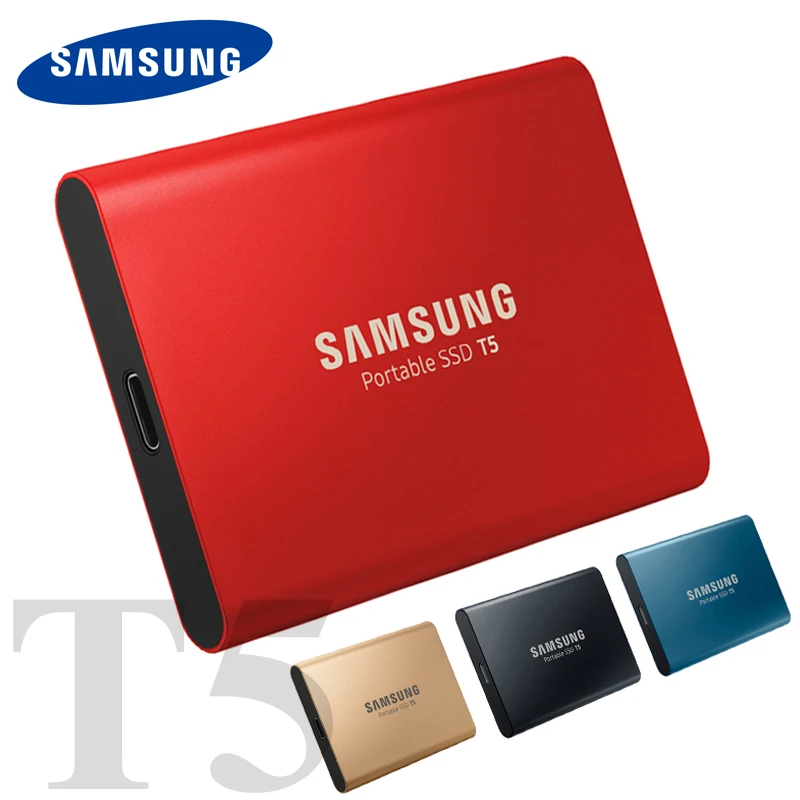 Samsung T5 Портативный SSD 250 ГБ 500 1 ТБ твердотельных дисков жесткий диск externo размеры