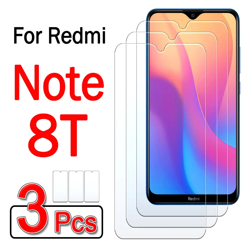 1 3 шт Защитное стекло для xiaomi redmi note 8 t Закаленное Защитная пленка экрана ksiomi note8t