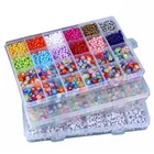 24 Сетки акриловые Alphtbet серебряные украшения в виде букв из Набор для изготовления ювелирных изделий браслет Diy аксессуары разноцветный бисер Miyuki бусины комплект ювелирных изделий