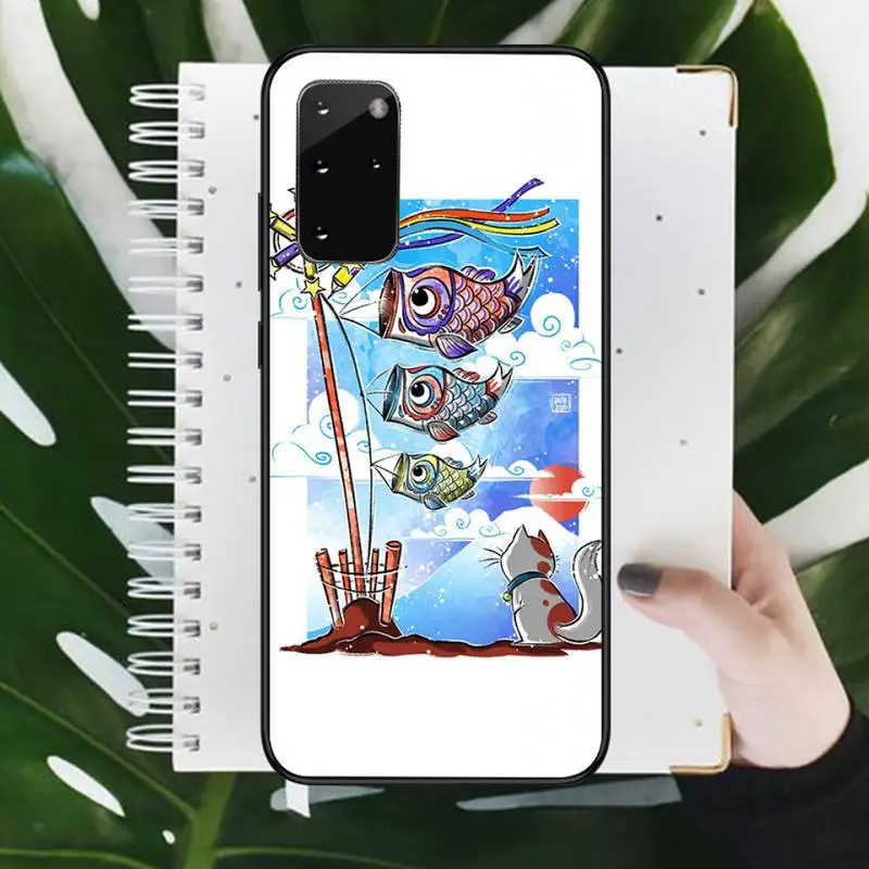 

Fish banner japanese festival fun customs Phone Case For Samsung galaxy S 7 8 9 10 20 edge A 6 10 20 30 50 51 70 note 10 plus