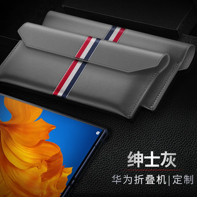 

Genuine Leather Flip Folding Case for Huawei Mate X2 5G Case for Huawei MateX2 Phone Case No Kickstand Function