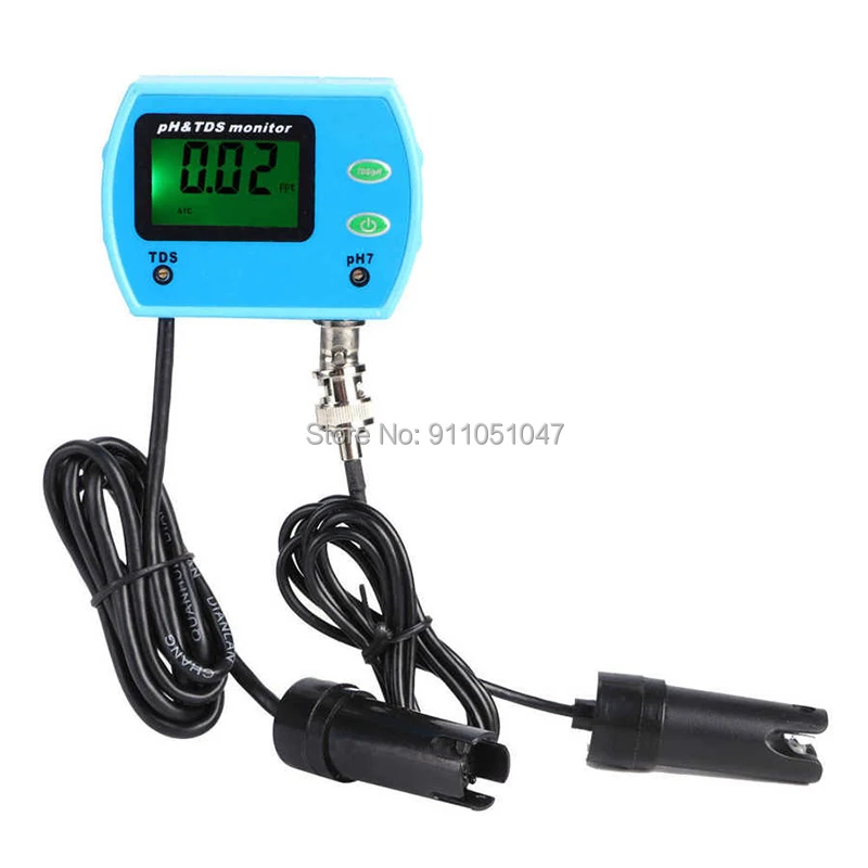 Цифровой тестер качества воды для аквариума TDS измеритель PH 2 в 1 анализатор