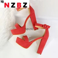 yqnzbz 2021 new fashion platform women sandals super high heel open the toe gladiator sandals sexy club sandals shoes