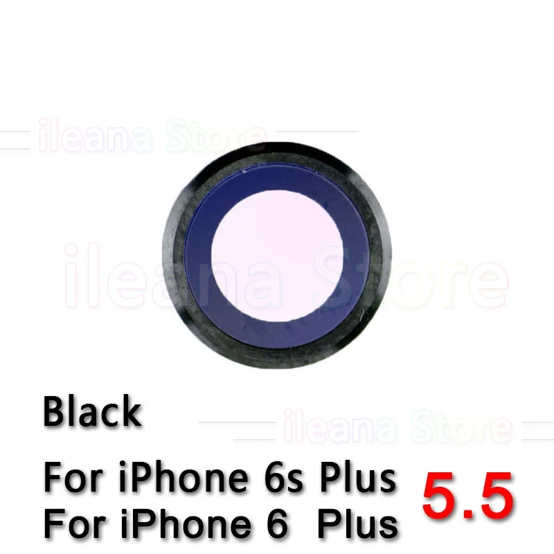 Сапфировое стекло задняя камера Стекло кольцо для iPhone 6 6s плюс камера объектив кольцо Крышка Оригинальная Замена - Цвет: 6s Plus Black
