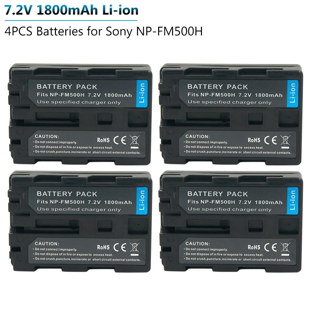 4 шт./лот NP FM500H литий ионный цифровой аккумулятор для Sony Camera L10 A58 A65 A77 A99 A100 A350 A550 A560