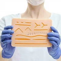 y traumatic skin suture training model pad with wound silicone suture practice pad teaching equipment