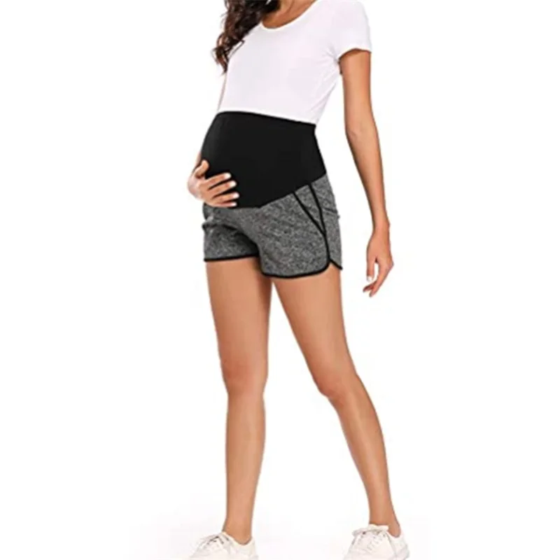 

New Fashion Pure Cotton Ion Color Matching Pocket Belly Shorts Maternity Pants