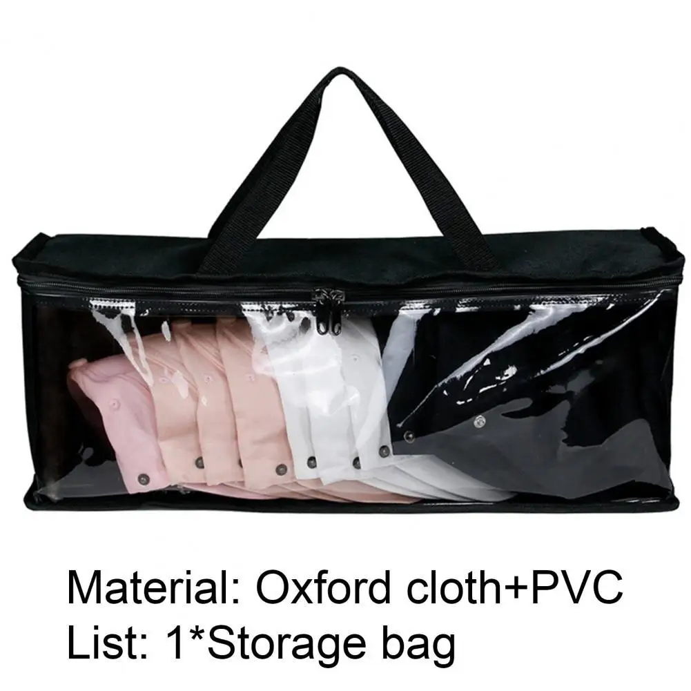 

Storage Bag Foldable Wear-resistant PVC Large Removable Book Bag for Wardrobe Home Storage Bags