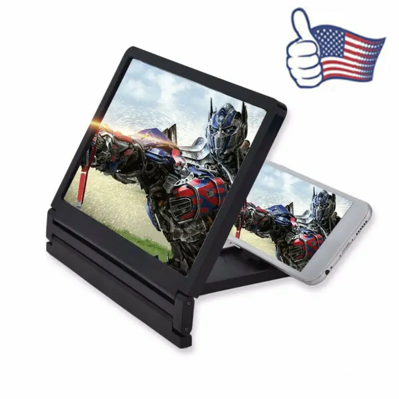 12 мобильный увеличитель для экрана телефона 3D HD видео усилитель смартфона Стенд