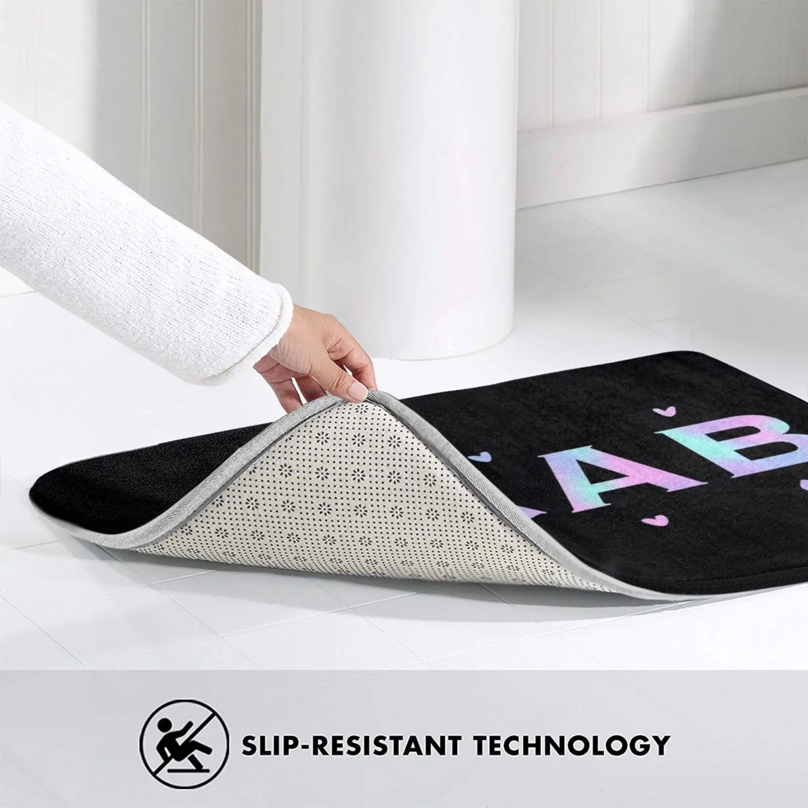 Коврик для входной двери в готическом стиле нескользящий