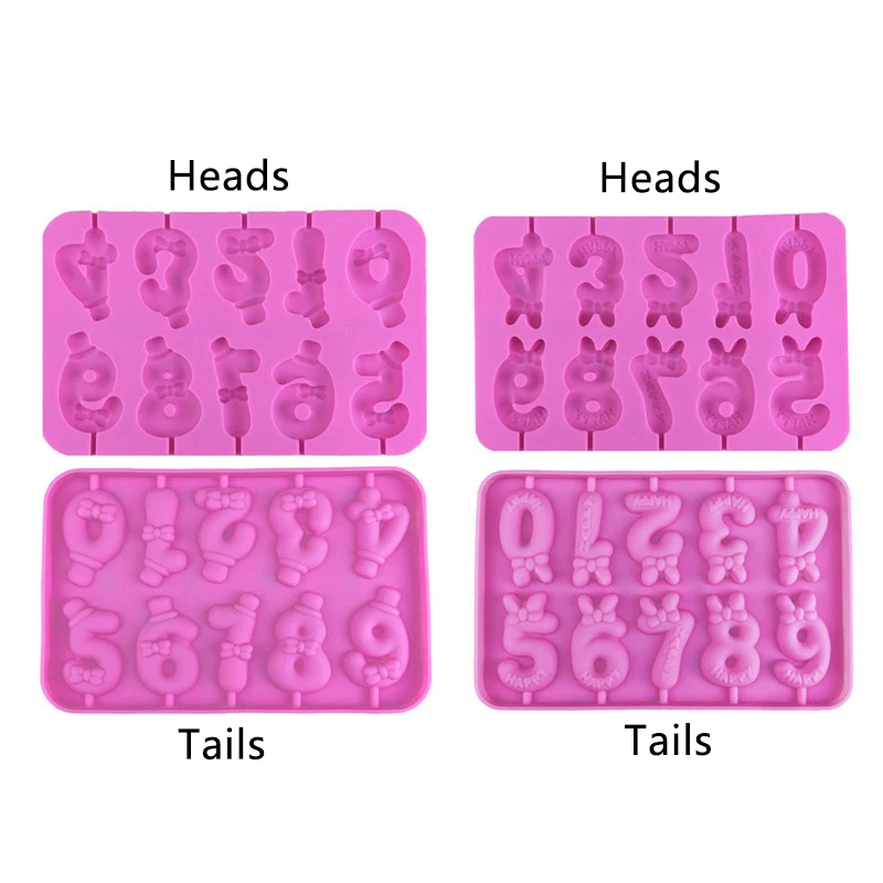 Цифры 0-9 форма для леденцов бант Топпер шоколада сыра стиков украшение свеча
