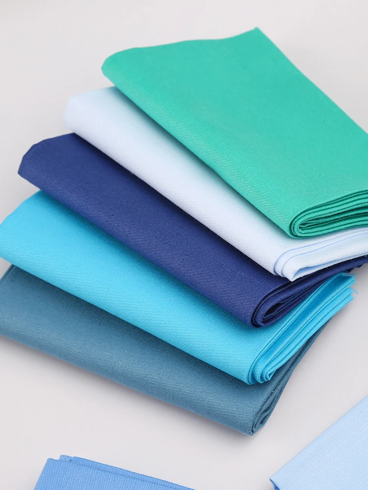 

ZXIIXZ 45mm Cutting Machine And 40 * 50cm Twill 10 Color Blue Cloth Sewing Fabric 10 Pcs, DIY Hand-made Sewing Tools