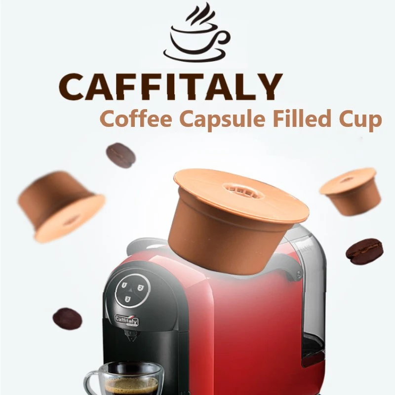 3pcs Reusable Coffee Capsules For Caffitaly Refillable Coffee Pods Plastic Fit For Caffitaly Coffee Filter Kitchen Coffeeware