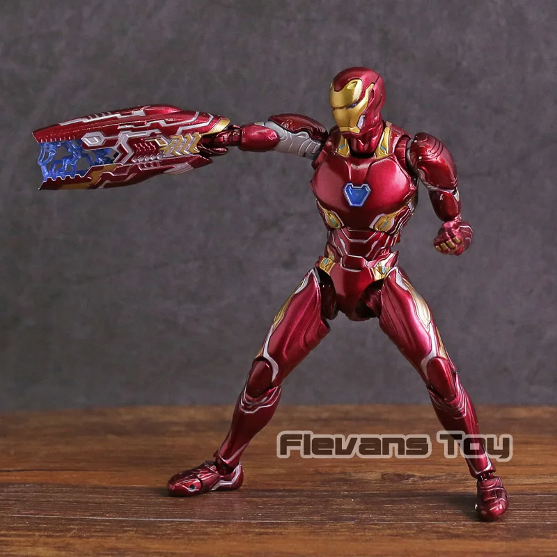 SHF Железный человек МК 50 Mark XLX ПВХ движущаяся фигурка Коллекционная модель