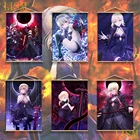 Аниме игра Fatestay night Arturia Pendragon, игра саблей альтер, Аниме Манга, настенный постер, свиток из массива дерева, Картина на холсте