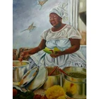 Алмазная живопись Стразы Вышивка еды Алмазная вышивка полное сверление квадратная картина стразы набор для мозаики Африканской женщины