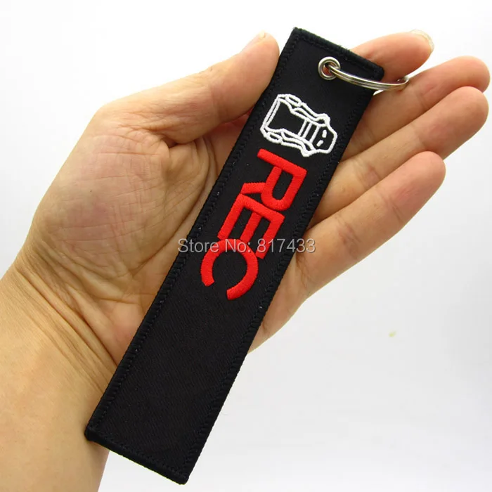 10 шт Невеста TEIN JDM вышивка логотипа ткань брелок для багажа мотоцикла автомобиля 5