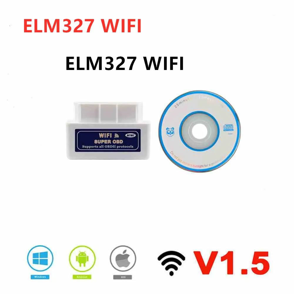 Настоящий чип PIC18F25K80 Супер OBD2 ELM327 wifi V1.5 аппаратная стабилизированная функция