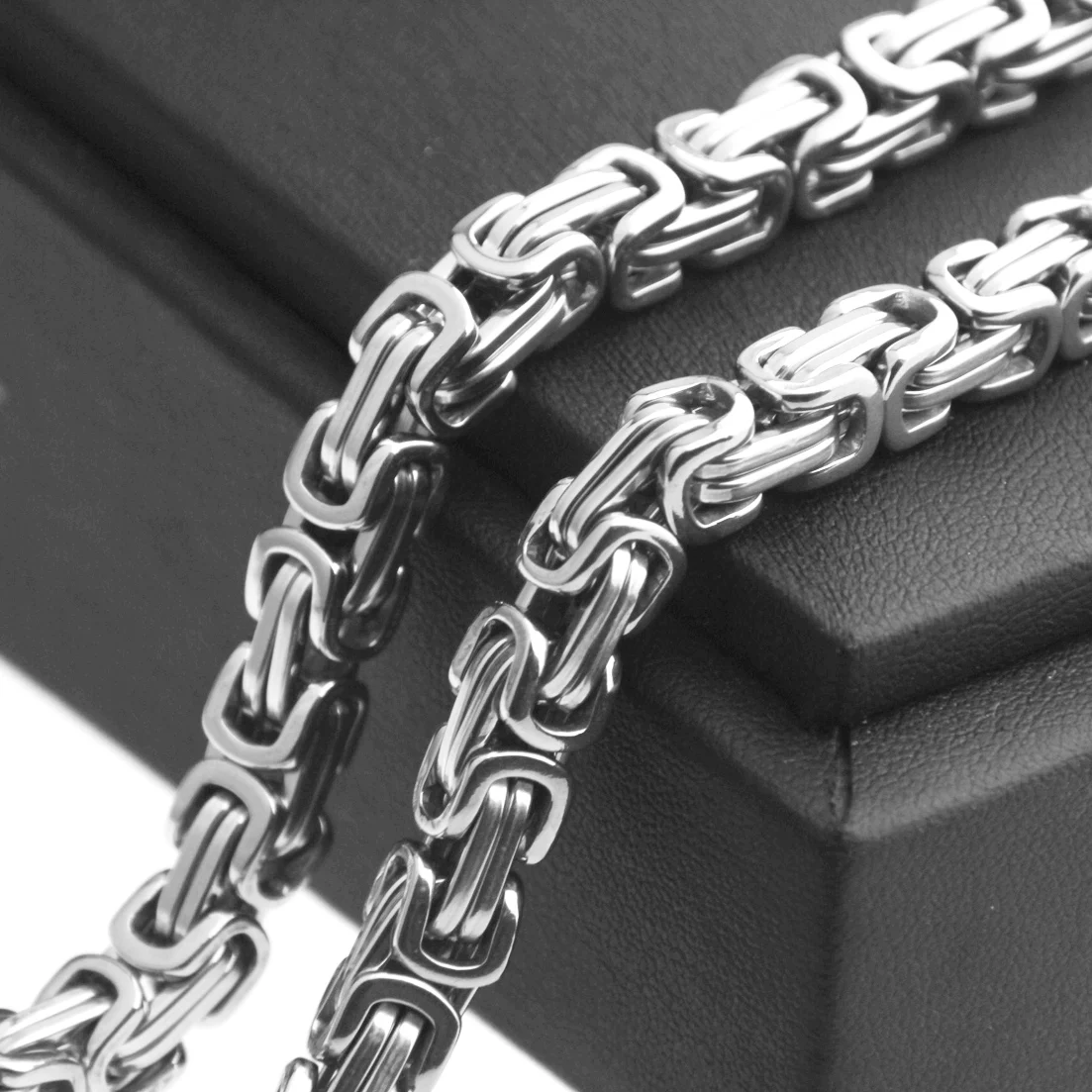 8/12/15 мм ширина модные комплекты осенней одежды Мужская цепочка Ювелирные с