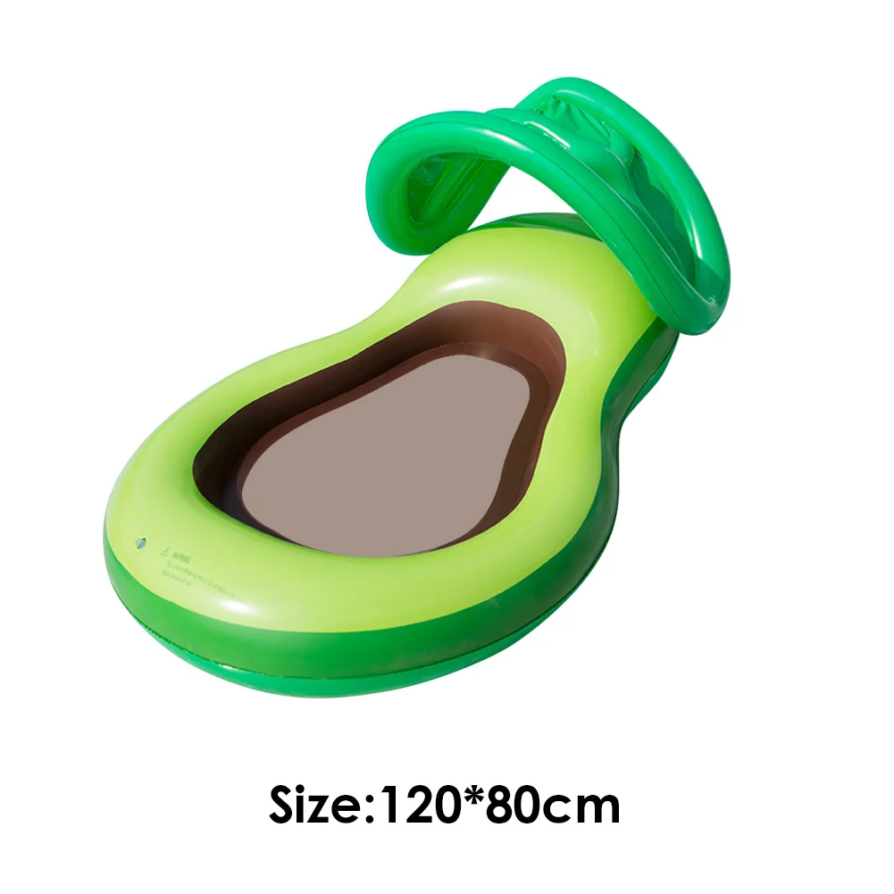 

Swimming Pool Hammock Bed Float Lounger Chair Inflatable Avocado Floating Row for Swimming Beach Water Sports