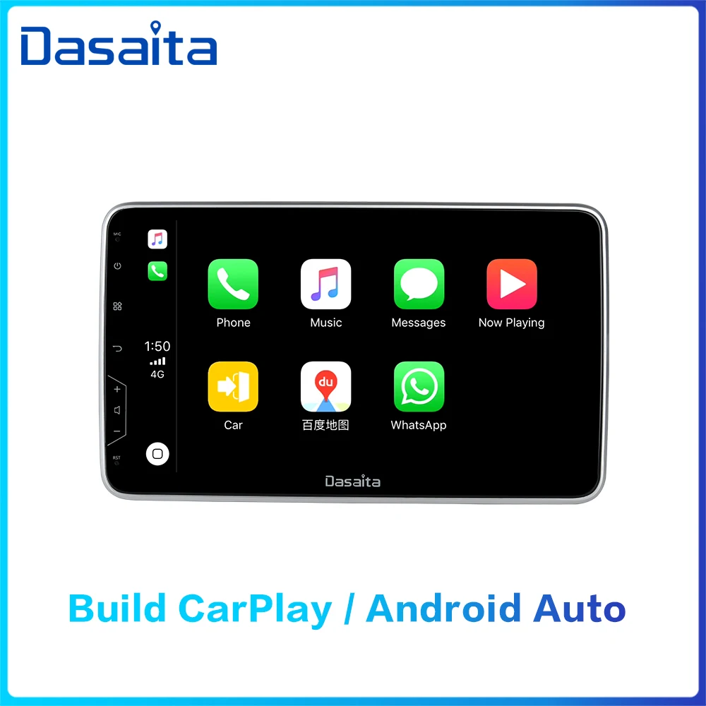 With Carplayer Dasaita 10," ips экран автомобиля Радио 2 Din Android 9,0 DSP универсальный автомобильный стерео Мультимедиа Bluetooth gps навигация HDMI MAX6 - Цвет: With Carplayer