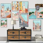 Картина на холсте с изображением улицы, Пейзажа для туризма, Настенная картина для украшения дома