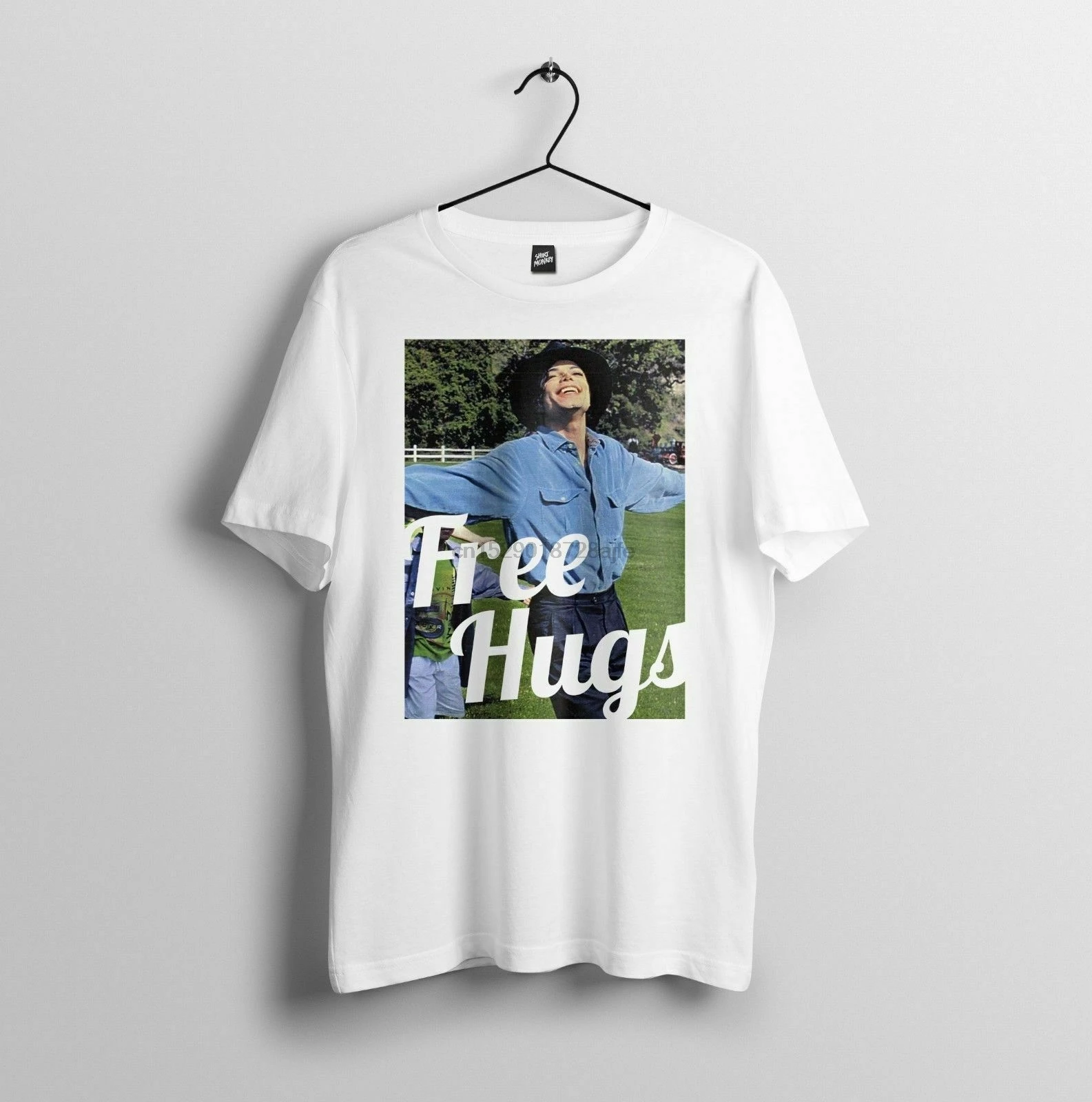 Новый Майкл Джексон FREE HUGS забавные Юмор S 2XL Размер США с увеличенной полнотой