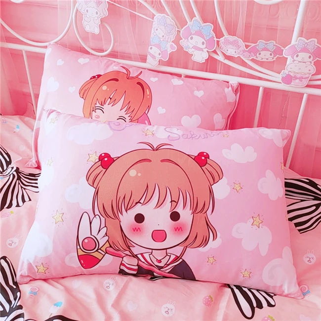 40x60 см Cardcaptor Sakura Girl Мягкий Чехол на подушку для дома спальни наволочки с рисунком