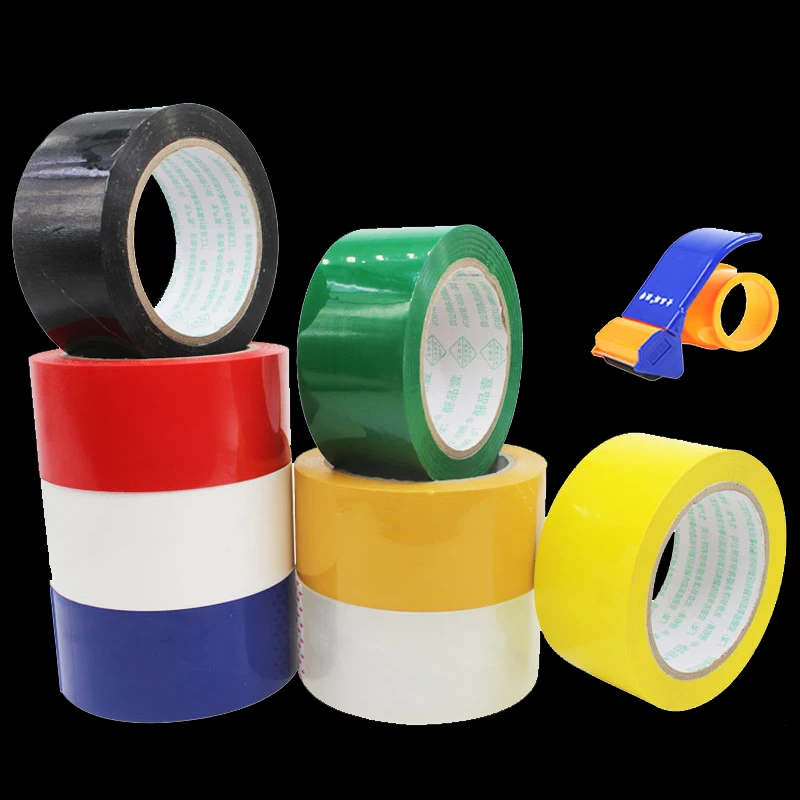 Цветная Клейкая лента с вязкостью черная красная зеленая желтая белая синяя