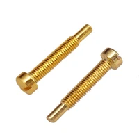 12pcslot polepiece screws for electric guitar humbucker pickup cover gold for choose guitar accessories