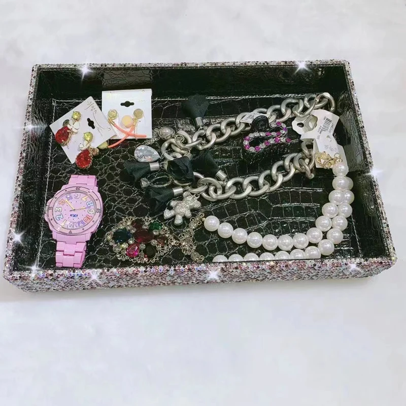 Косметика ювелирные изделия Стразы настольная коробка для хранения туалетный