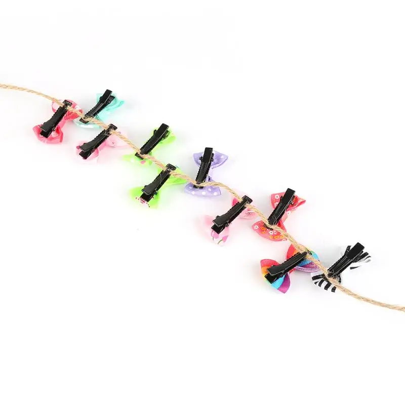 Заколка для волос в горошек с цветочным принтом 10 шт./лот | Красота и здоровье