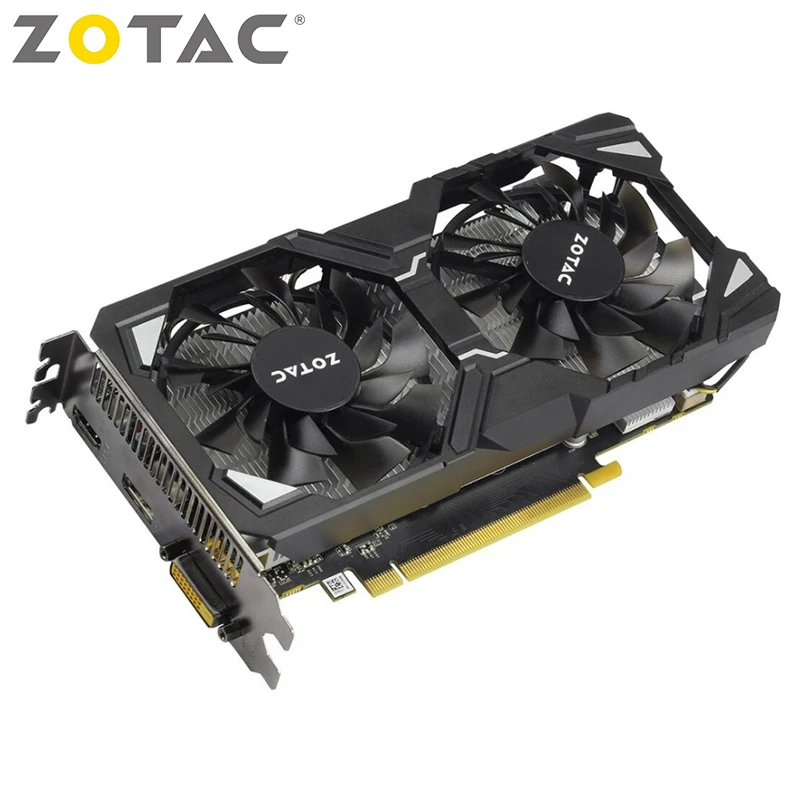ZOTAC NVIDIA Видеокарта GTX 1060 3GB игровой ПК GeForce GTX 1060 3GB GDDR5 GPU 192Bit видеокарты карта для ПК б/у карты