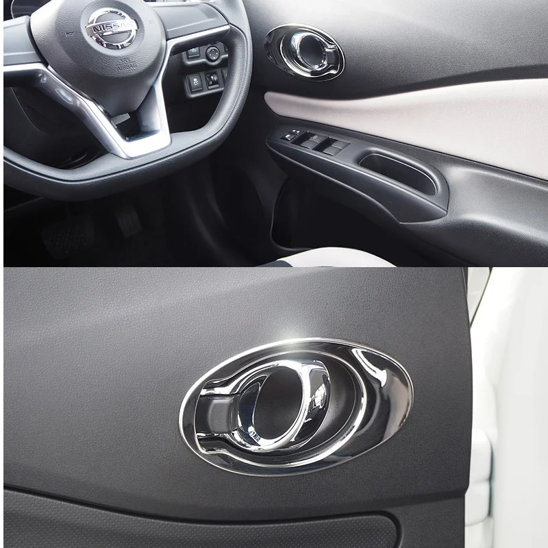 

Car Decoration Stainless Steel Interior Handle Trim Car Styling Cover Accessories For Nissan Note Versa Hatchback 2017 UP