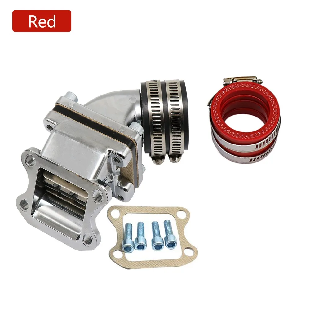 Red ZSDTRP для Honda DIO50 AF34 35 38 скутеры переоборудование общего назначения алюминиевое увеличение КАРБЮРАТОР впускной коллектор интерфейс - Color: Red